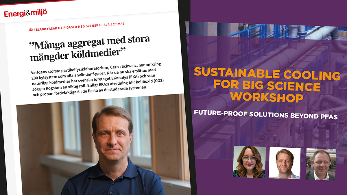     EKA featured in Energi & Miljö for sustainable cooling work in Big Science
