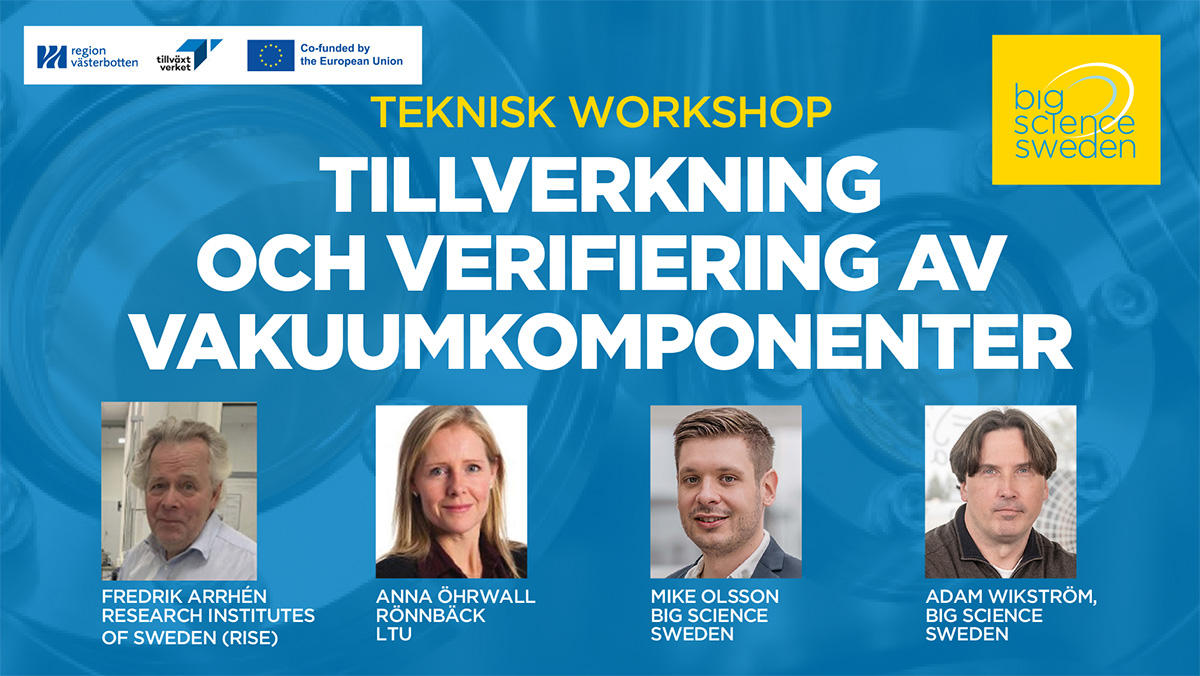 Technical workshop on manufacturing and verification of vacuum components